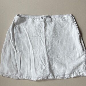 Abercrombie & Fitch White A-Line Mini Skirt